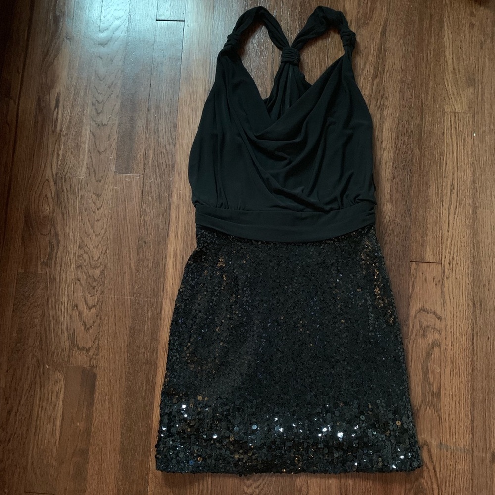 Like New BADGLEY MISCHKA Sequin Short Dress Sz 8